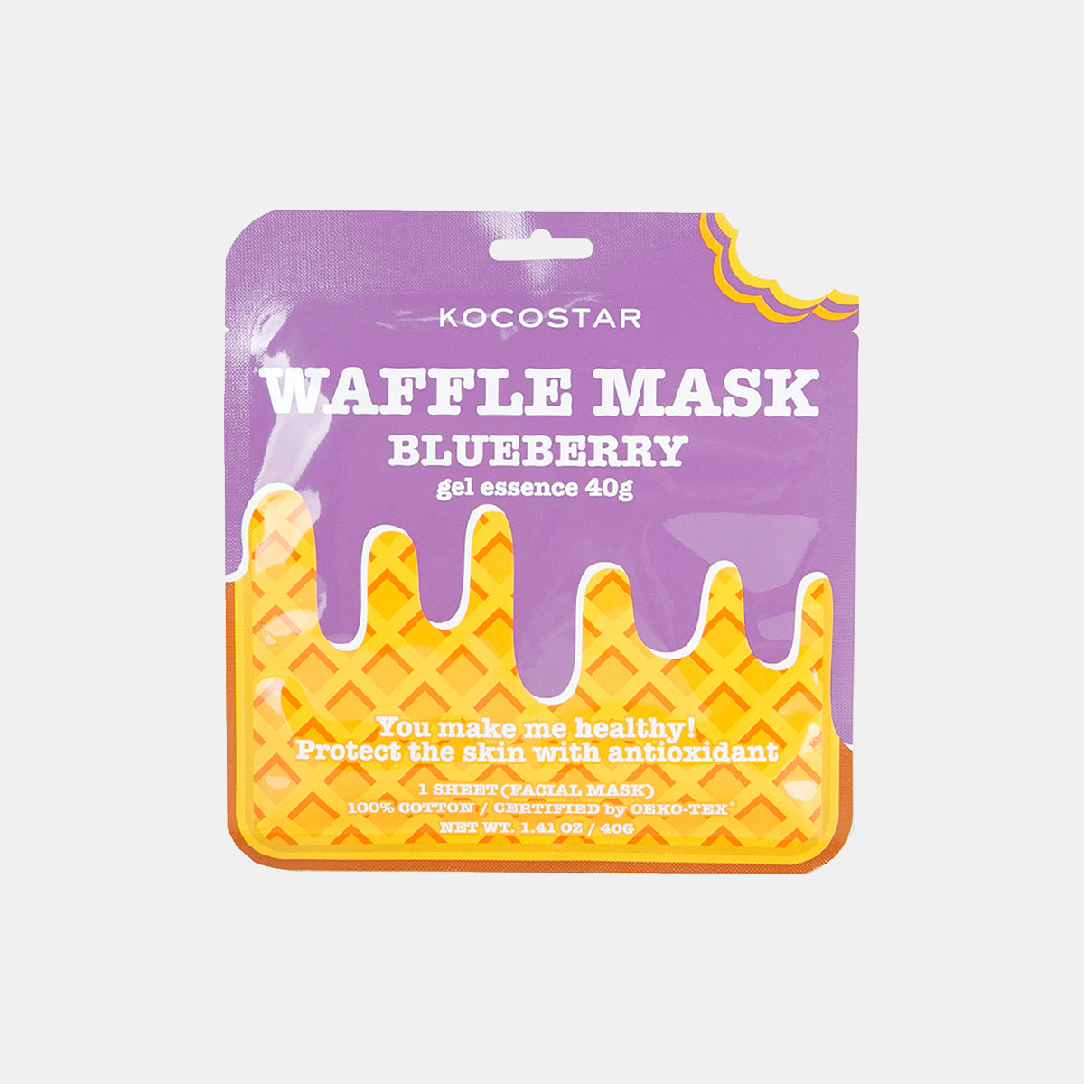 Waffle Mask Blueberry
