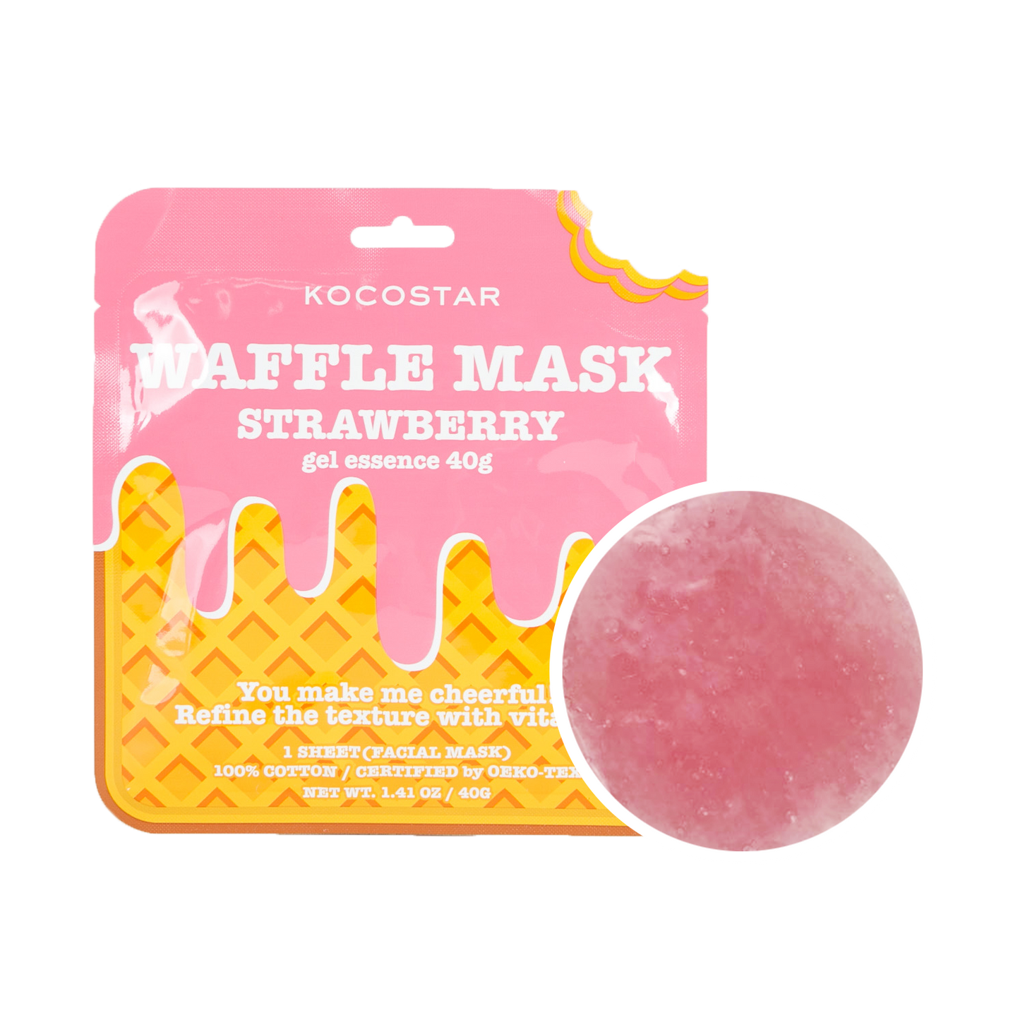 Waffle Mask Strawberry