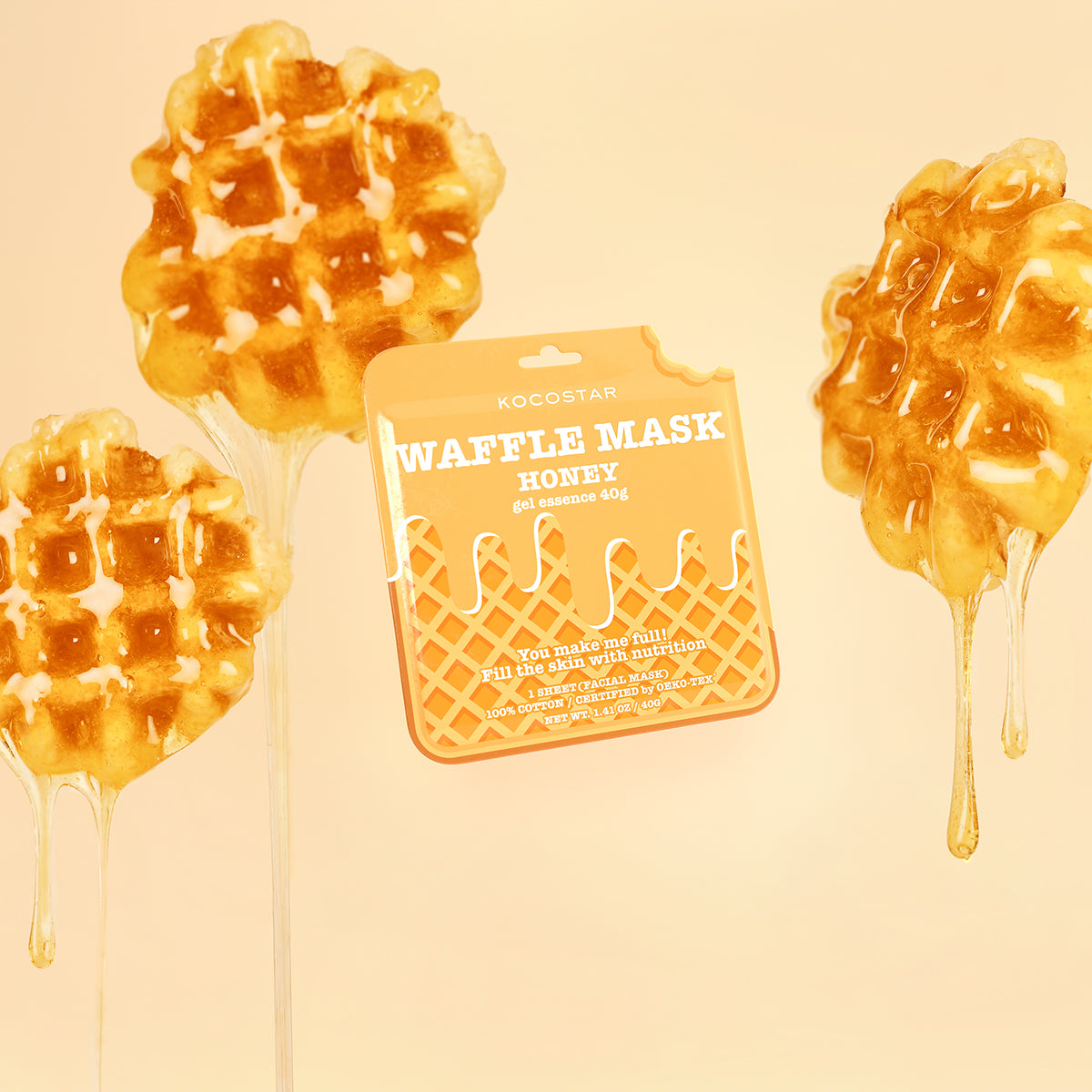 Waffle Mask Honey