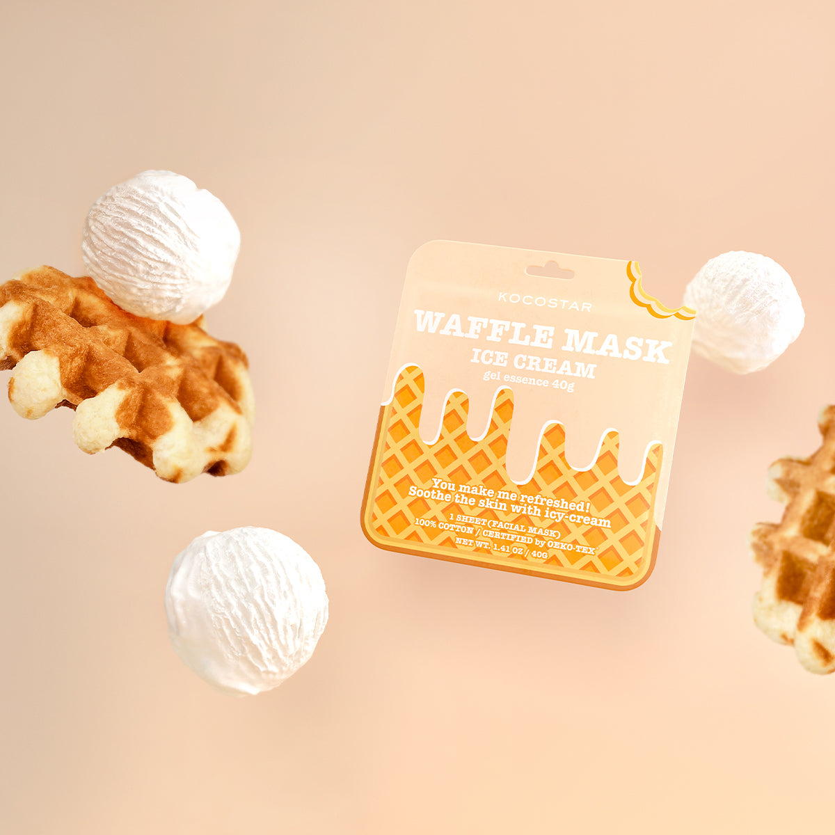 Waffle Mask Ice Cream