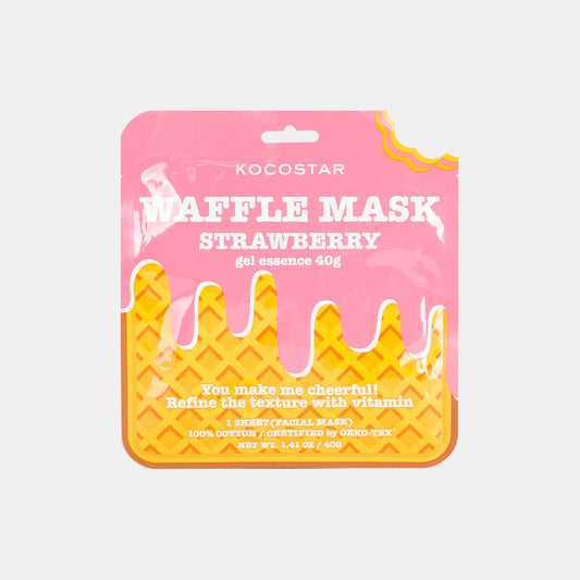 Waffle Mask Strawberry