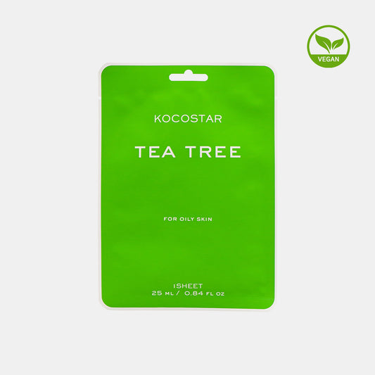 Vegan Tea Tree Mask, 10-Pack